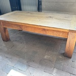 Massief eiken salontafel, Rechthoekig, naturel / licht eiken